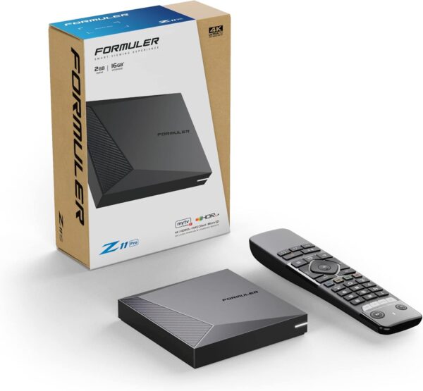 FORMULER Z11 Pro 4K SET-TOP BOX WITH HEVC SUPPORT PROGRAMMED FOR ONE YEAR GOLD IPTV SUBSCRIPTION.